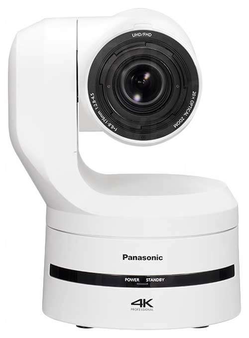 PANASONIC AW-UE160 20X NDI 4K PTZ Camera w/ OLPF (White)