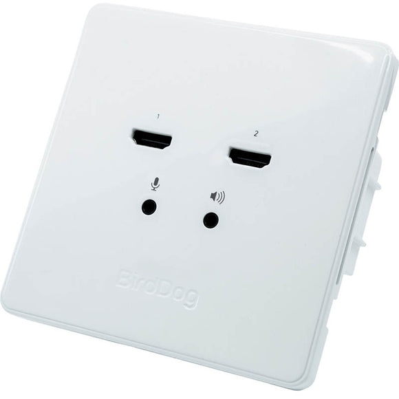 BIRDDOG 1X BIRDDOG Wallplate Dual Input and 1X BIRDDOG Wallpalte Dual Output