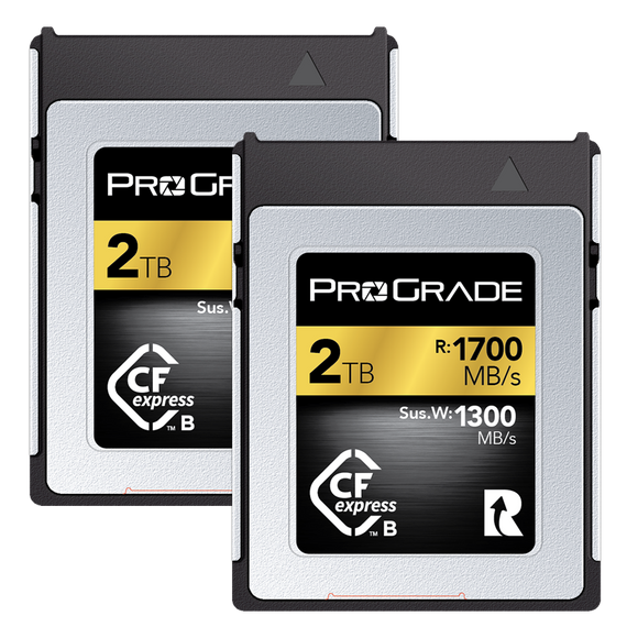 PROGRADE Digital CFEXPRESS 2.0 TYPE B 2TB Gold Memory card (2-pack)