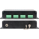 Sescom SES-X-FA8LTT01 Audio Fiber EXTENDER:8 CH Bal Line Level Audio with 5-Pin Connectors to XLR Breakouts-ST SM Fiber