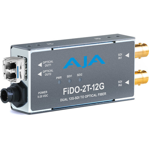 AJA FiDO-2T-12G 2-Channel 12G-SDI to Single-Mode LC Fiber Transmitter