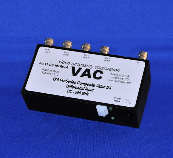 VAC 1x8 Composite Video DA with BNCs