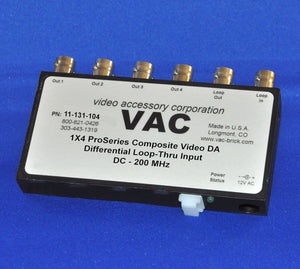 VAC 1x4 Composite Video DA with BNCs