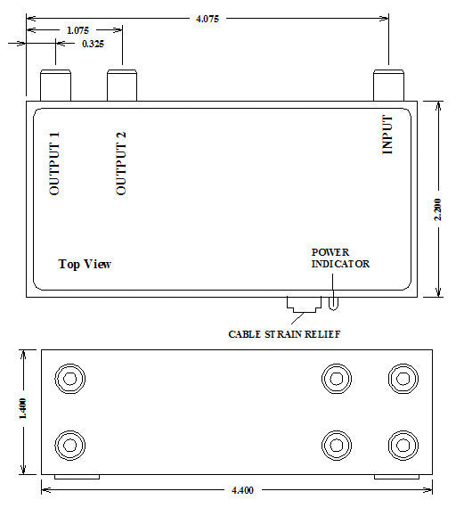 VAC 16-111-402 1x2 Unbalanced Stereo Audio DA with RCA and Unity Gain