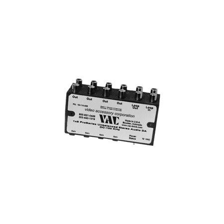 VAC 16-144-404 1x4 Unbal Stereo Audio DA/ Line Level/ RCA Connectors/ 12V AC