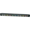 Canare 161U-FJR Bulkhead F Connector 16 Point 1RU Patch Bay