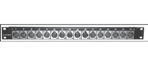 Canare 322U-X12F 32 Point 2RU 16 Male & 16 Female XLR Solder Panel