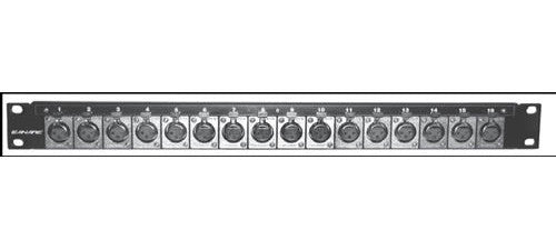 Canare 322U-X12F 32 Point 2RU 16 Male & 16 Female XLR Solder Panel