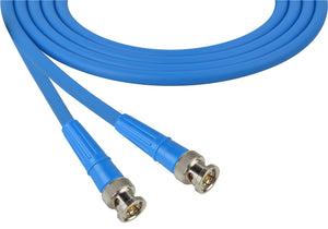 Belden 1694A RG6 Cable with Kings 2065-10-9 BNC Male to Male Connectors 125FT (Multiple Colors)