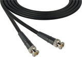 Belden 1694A RG6 Cable with Kings 2065-10-9 BNC Male to Male Connectors 25FT (Multiple Colors)