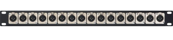 XLR Female 1RU Panel w/8 NC3FD-L-1