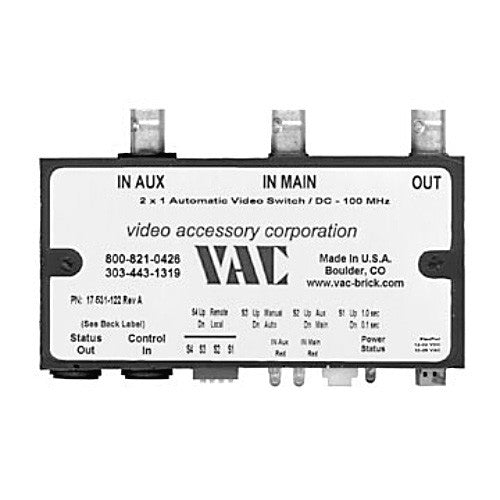 VAC Composite Video 2 x 1 Automatic Switch