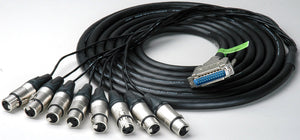 Canare Analog 25Pin DSub to 8 XLR Female 25FT