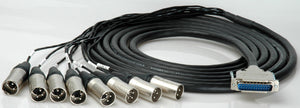 Mogami Analog 25Pin DSub to 8 XLR Male 5FT