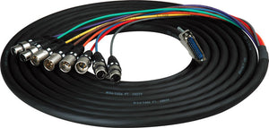 Gepco Digital 25Pin DSub to Combo 4 XF/4XM 25FT