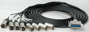 Gepco Digital 25Pin DSub to 8 XLR Male - Tascam-Digi 15FT