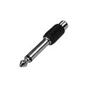 Calrad 35-517 Nickel RCA Female Jack to 1/4 Inch Plug