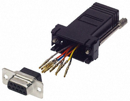 RJ12 Female To DB-9 9-Pin Female In-Line Adapter Kit