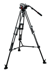 Manfrotto 546B Tripod with 504HD Head/537SPRB Mid-Level Spreader and MBAG100PN