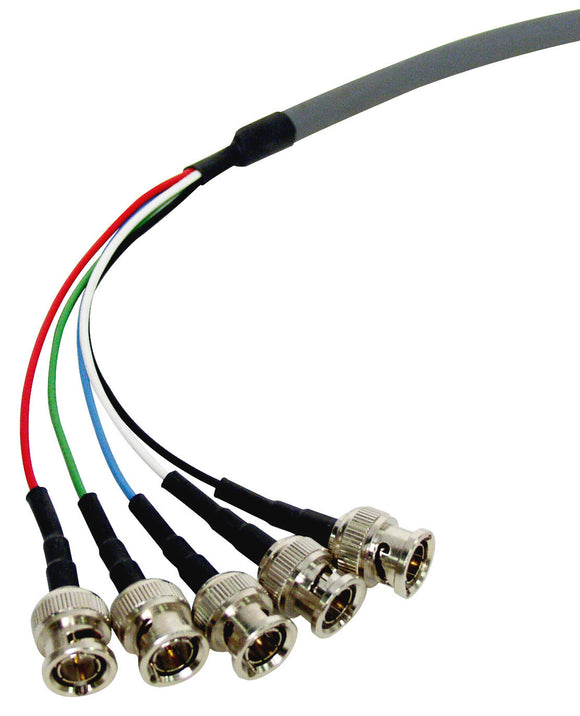 TecNec General Purpose 5-Channel BNC Cable 15FT