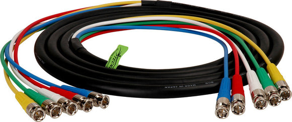 5-Channel BNC Video Snake Cable 6FT