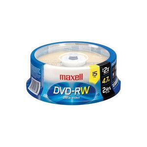 Maxell 635117 4x DVD-RW Media -15 Pack Spindle