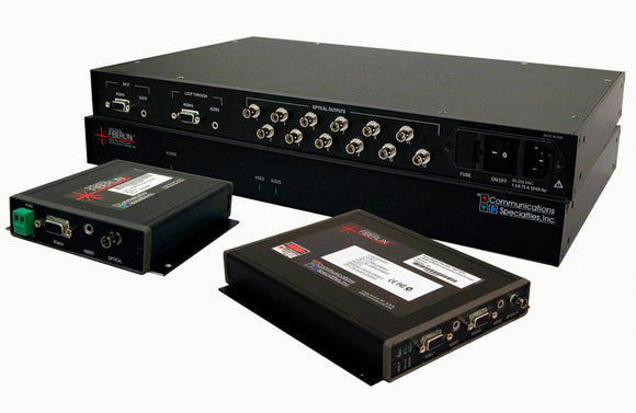 CSI Fiberlink RGBHV Boxed Receiver 1310nm with ST Connectors