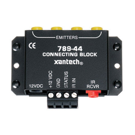 Xantech 78944PSRP 4-Source Connecting Block / 1x4 IR Emitter with Power Supply