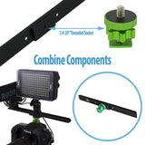 8 Inch 1/4-20 FLASHNER KIT (Green) (Flash Shoe Extention)