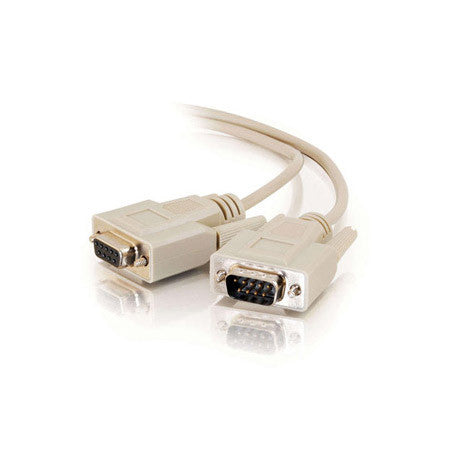 DB-9 Serial Male to Female Molded Cable 3FT Beige