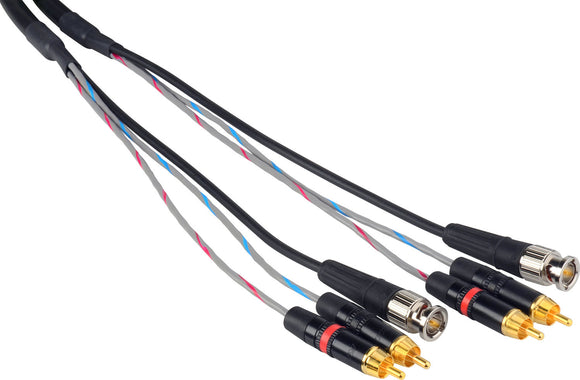 Canare A2V1 BNC with Dual RCA AV Dubbing Cable 15FT