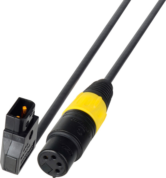 PowerTap Male to 4-Pin XLR Female DC Power Cable - 3-Foot