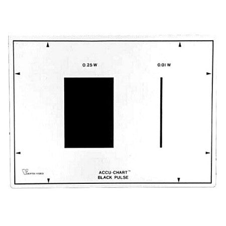 Vertex Accu-Chart Black Pulse Test Chart