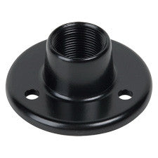 Atlas Sound AD-11BE Surface Mount Female Microphone Flange 0.625" 27 Thread Ebony Finish