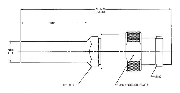 Trompeter ADMW12 Mini-Weco to BNC Adapter