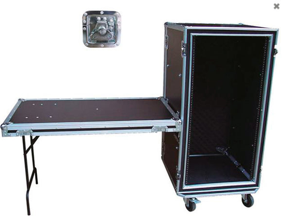 GMI Sound 22 Space Shock Rack Case with Casters & Table Lid 20.75in D