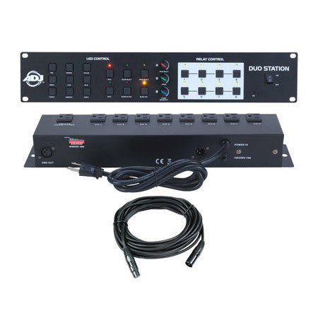 American DJ DUO Station - 3-Channel RGB LED Controller and 8-Chan Switching System