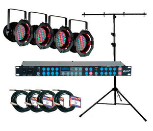 American DJ P64 LED PLUS SYSTEM DMX Lighting Kit