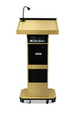 AmpliVox S505 Executive Column Lectern with Sound System (4 colors)