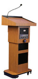 AmpliVox S505A Executive Adjustable Height Column Lectern with Sound System (4 colors)