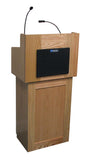 AmpliVox SS3010 Oxford Two-Piece Lectern With Wired Sound System (in 2 colors)