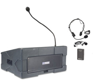 AmpliVox SW124 Wireless Podium PA Roving Rostrum