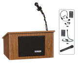 AmpliVox SW250 Tabletop Lectern with Sound & Wireless Microphone