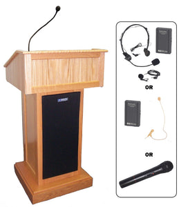 AmpliVox SW3020 Victoria Lectern with Wireless Microphone (in 5 colors)