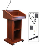 AmpliVox SW3020 Victoria Lectern with Wireless Microphone (in 5 colors)