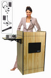 AmpliVox SW3230 Multimedia Computer Lectern with Wireless Microphone (in 4 colors)