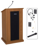 AmpliVox SW470 Chancellor Lectern with Wireless Microphone (in 3 colors)