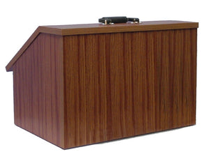 AmpliVox W272 Non-Sound EZ Speak Folding Walnut Lectern