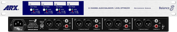 ARX Balance-8 Interfaces 4 -10db Unbalanced Signals with +4dB XLR Out