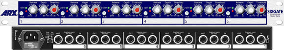 ARX Sixgate 6 Independent Noise Gates for Drums/Multiple Instruments